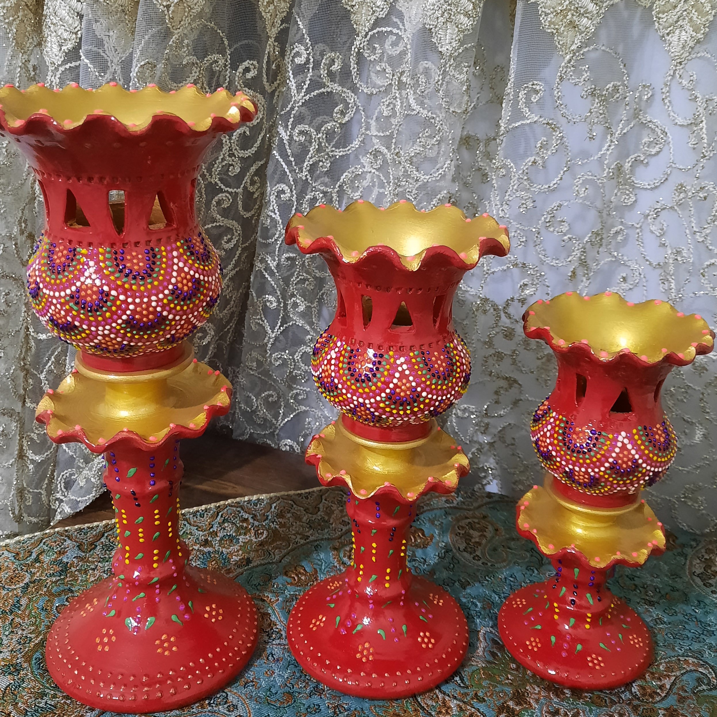 شمع دانی پایه دار