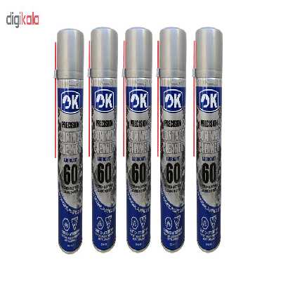 اسپری چرب اوکی مدل Contact Cleaner 60 بسته 5 عددی