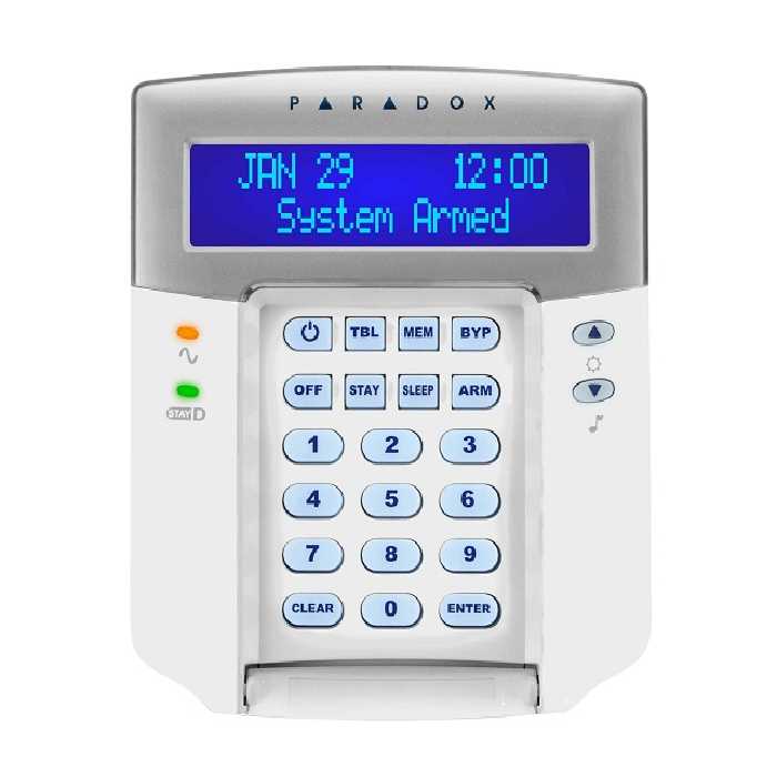کیپد دزدگیر اماکن پارادوکس مدل  K32LCD