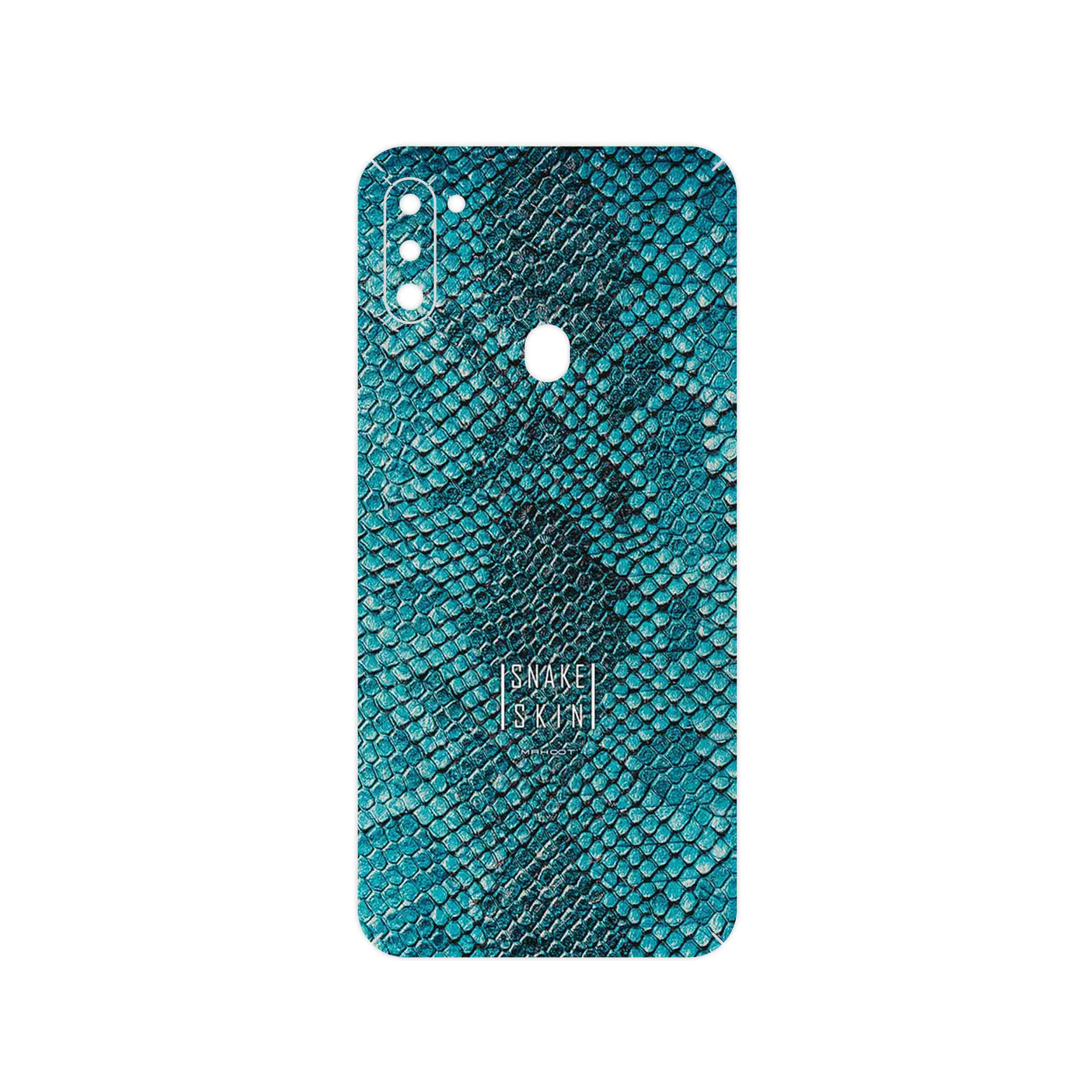 برچسب پوششی ماهوت مدل Blue Snake Skin مناسب برای گوشی موبایل سامسونگ Galaxy A11