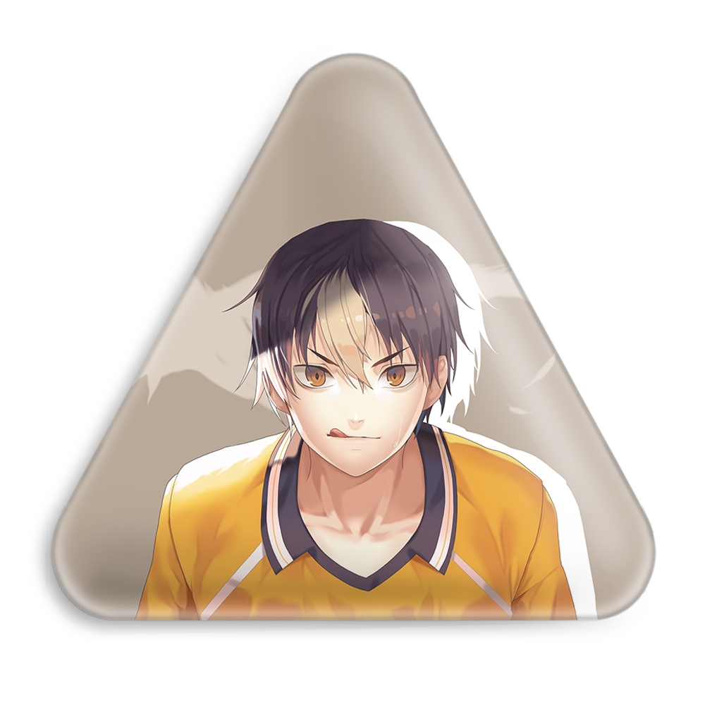 پیکسل خندالو طرح نیشینویا یو انیمه آبشار سرنوشت هایکیو کاگیاما مدل مثلثی کد 11184