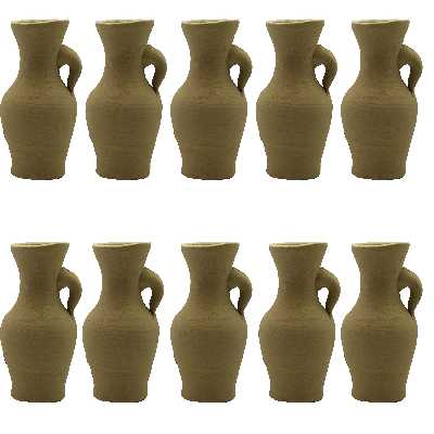 کوزه سفالی مدل بند انگشتی کد bazr100 بسته 10عددی