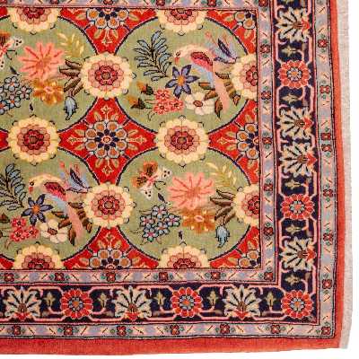 فرش دستباف قدیمی نیم متری سی پرشیا کد 174705