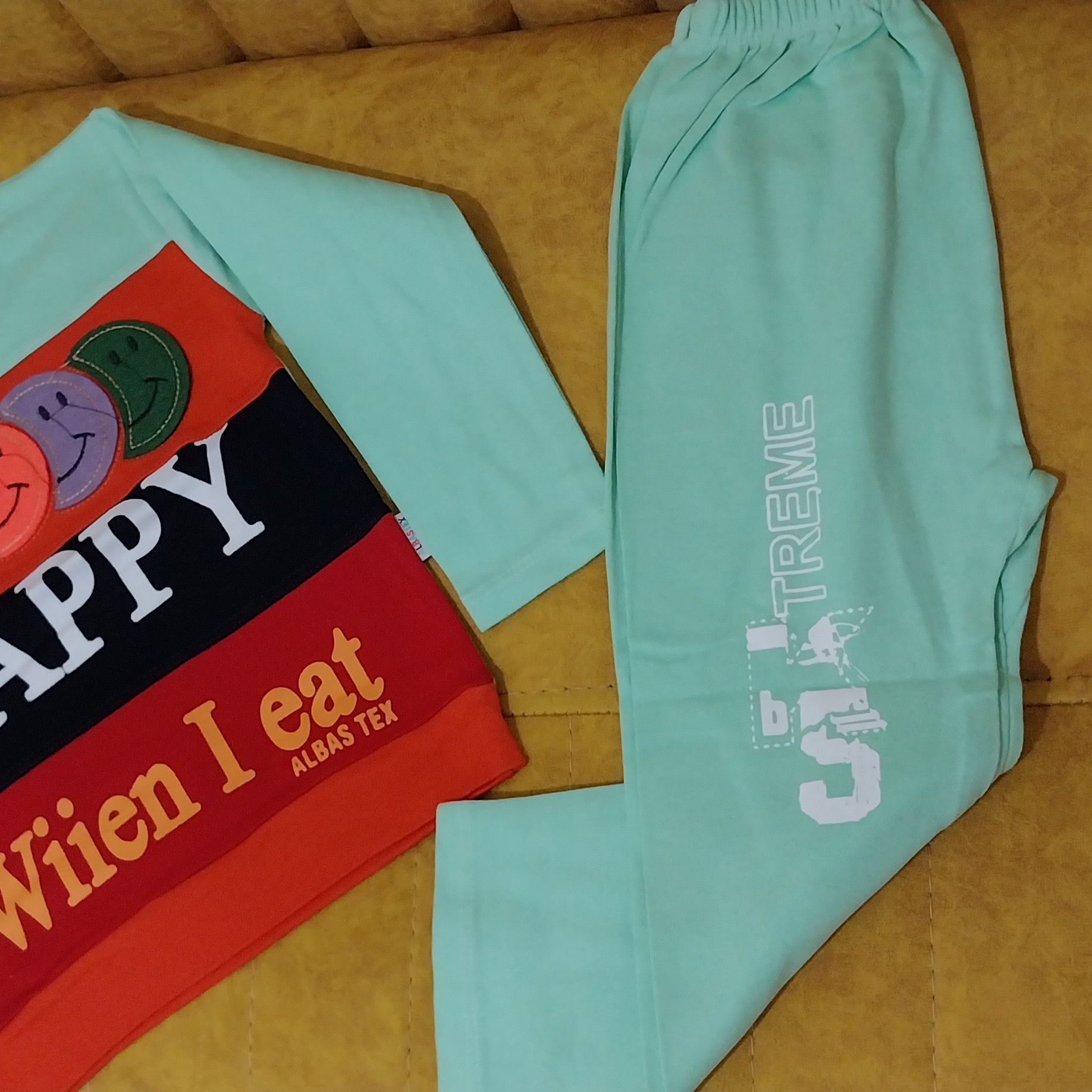 بلوز و شلوار پسرانه پشت طرح دار  