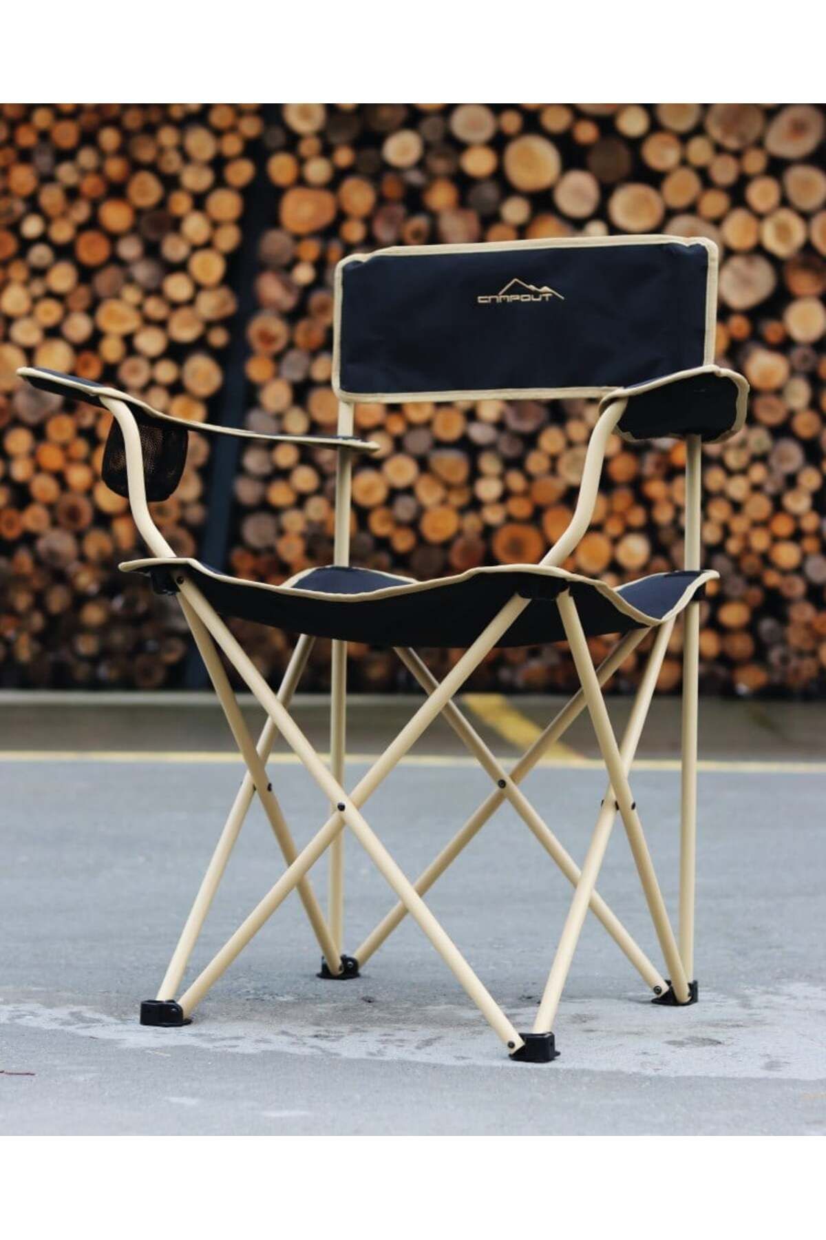 صندلی کمپ مشکی سیاه کمپینگ تاشو اورجینال campout
