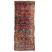 فرش قدیمی دستباف کناره طول سه متر سی پرشیا کد 102105