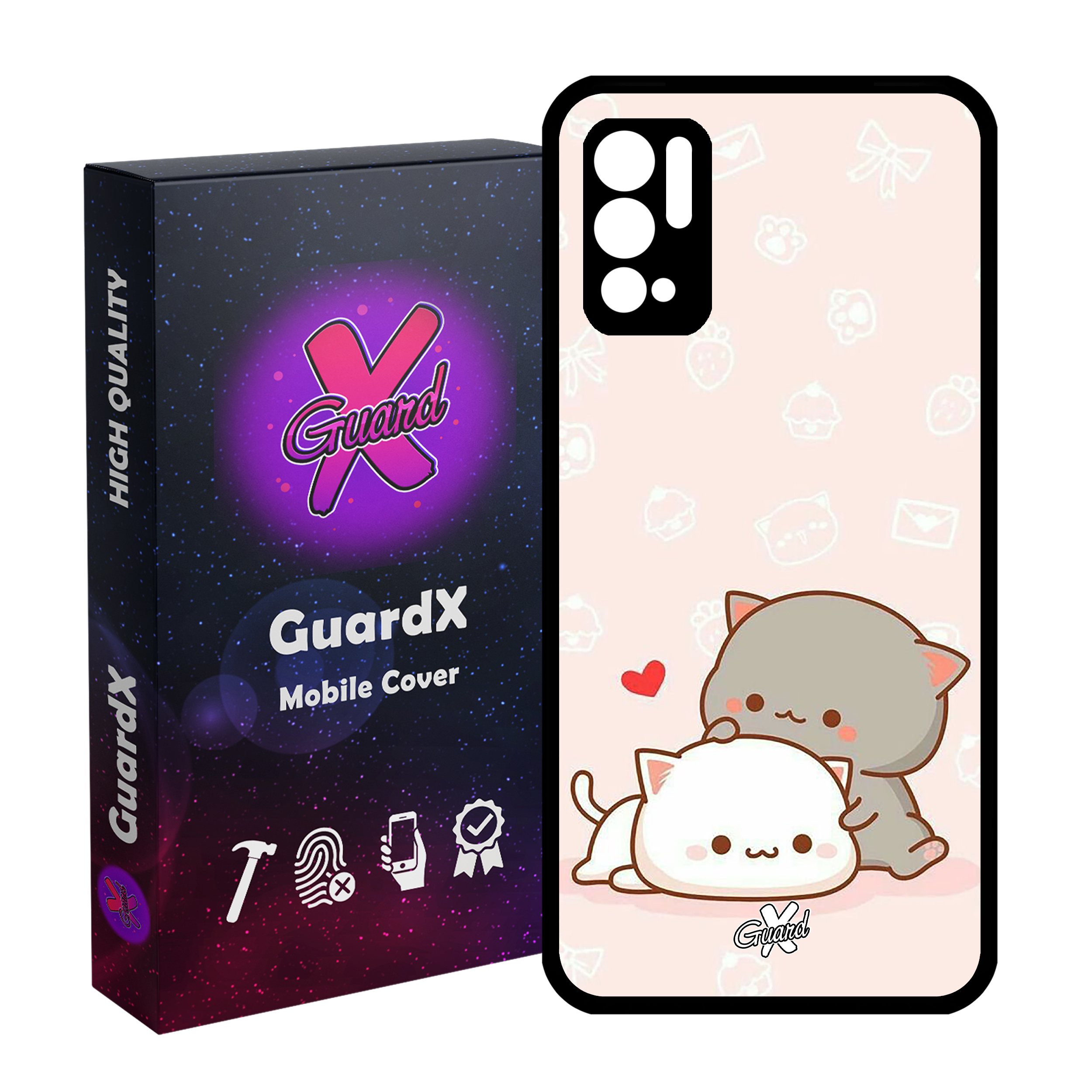 کاور گارد ایکس طرح Love مدل Glass10372 مناسب برای گوشی موبایل شیائومی Redmi Note 10 5G / Poco M3 Pro