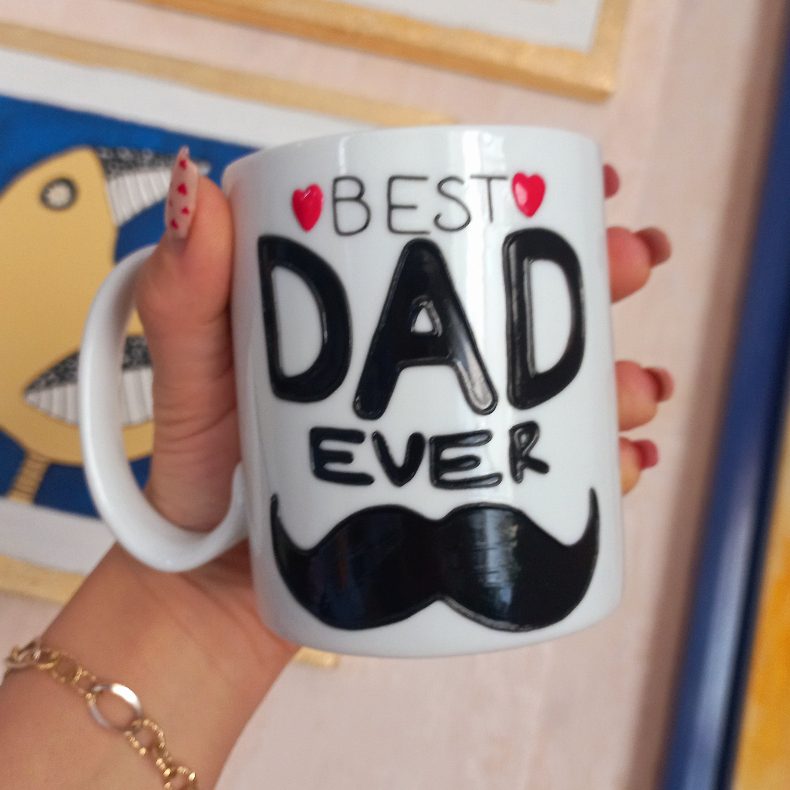 ماگ ویترای پدر ماگ پدر لیوان پدر لیوان ویترای پدر نقش برجسته ماگ نقش برجسته پدر هدیه کادو پس کرایه