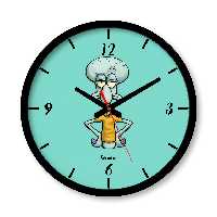 ساعت دیواری بزرگ راویتا طرح باب اسفنجی-اختاپوس کد 3614