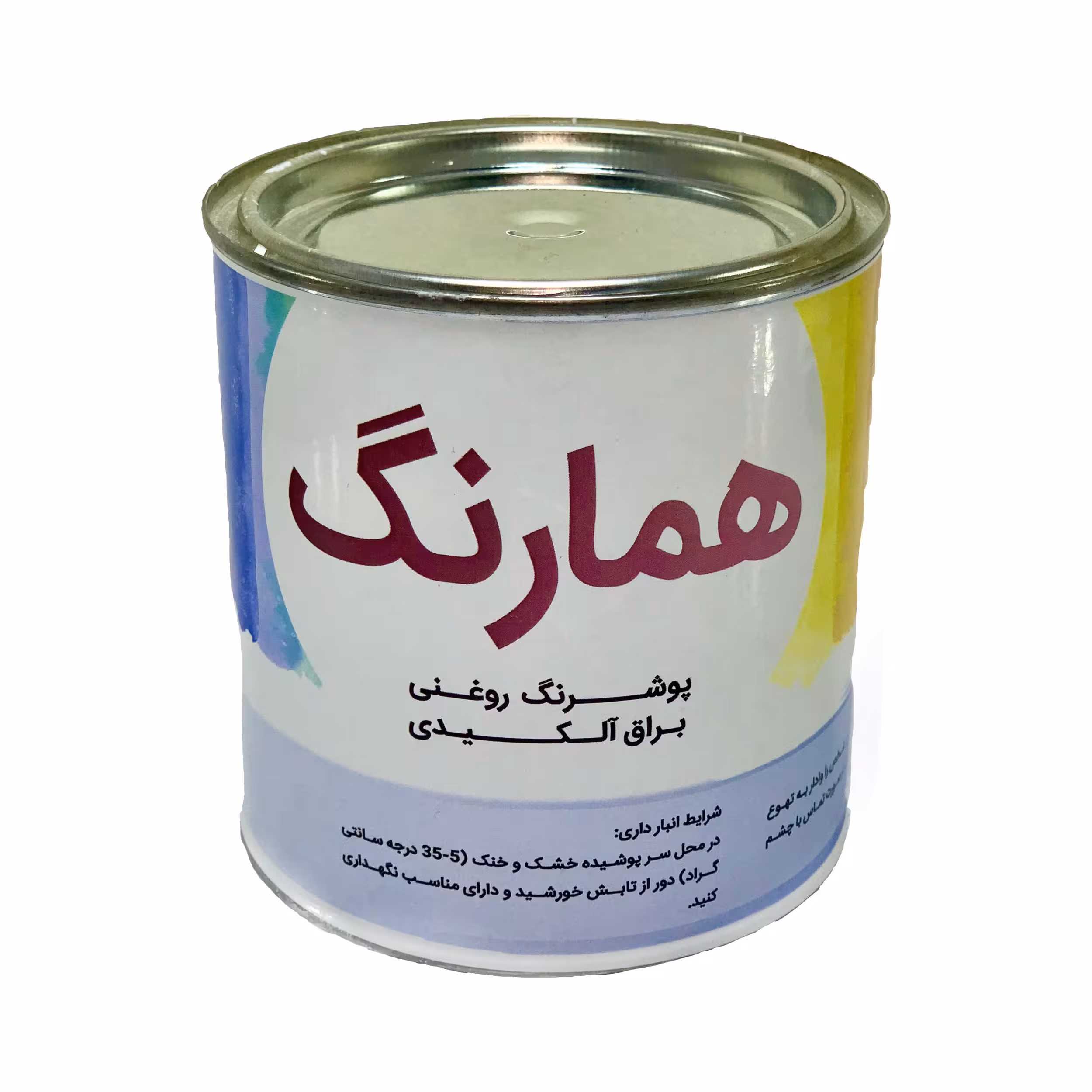 رنگ سفید روغنی همارنگ کد H701 حجم 1000 میلی لیتر