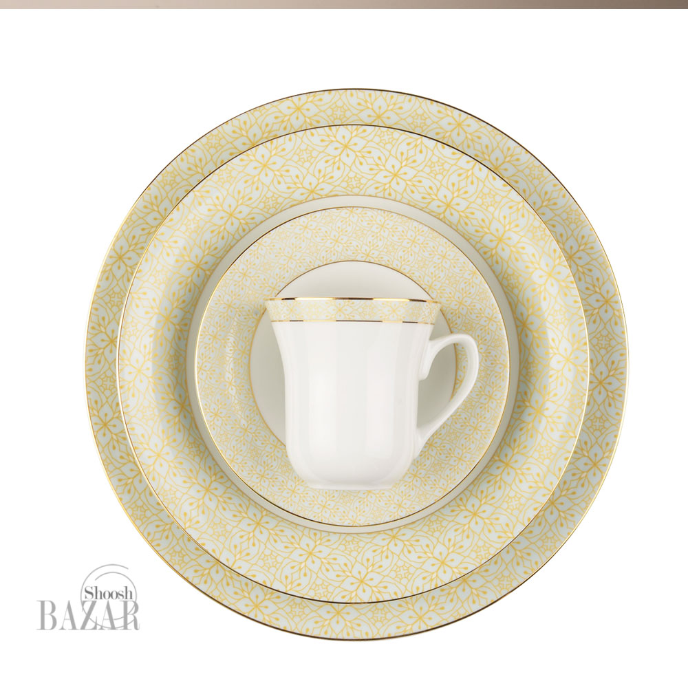 سرویس چینی 108 پارچه زرین طرح آناهید 12نفره