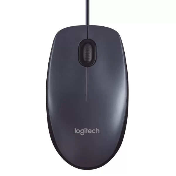 ماوس سیمی لاجیتک Logitech Wired Mouse M100 gray