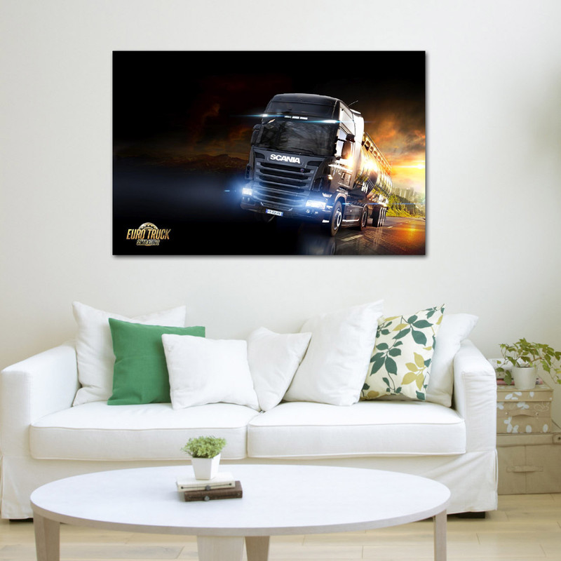 تابلو شاسی مدل بازی EURO TRUCK کد 20 | دنیای قاب