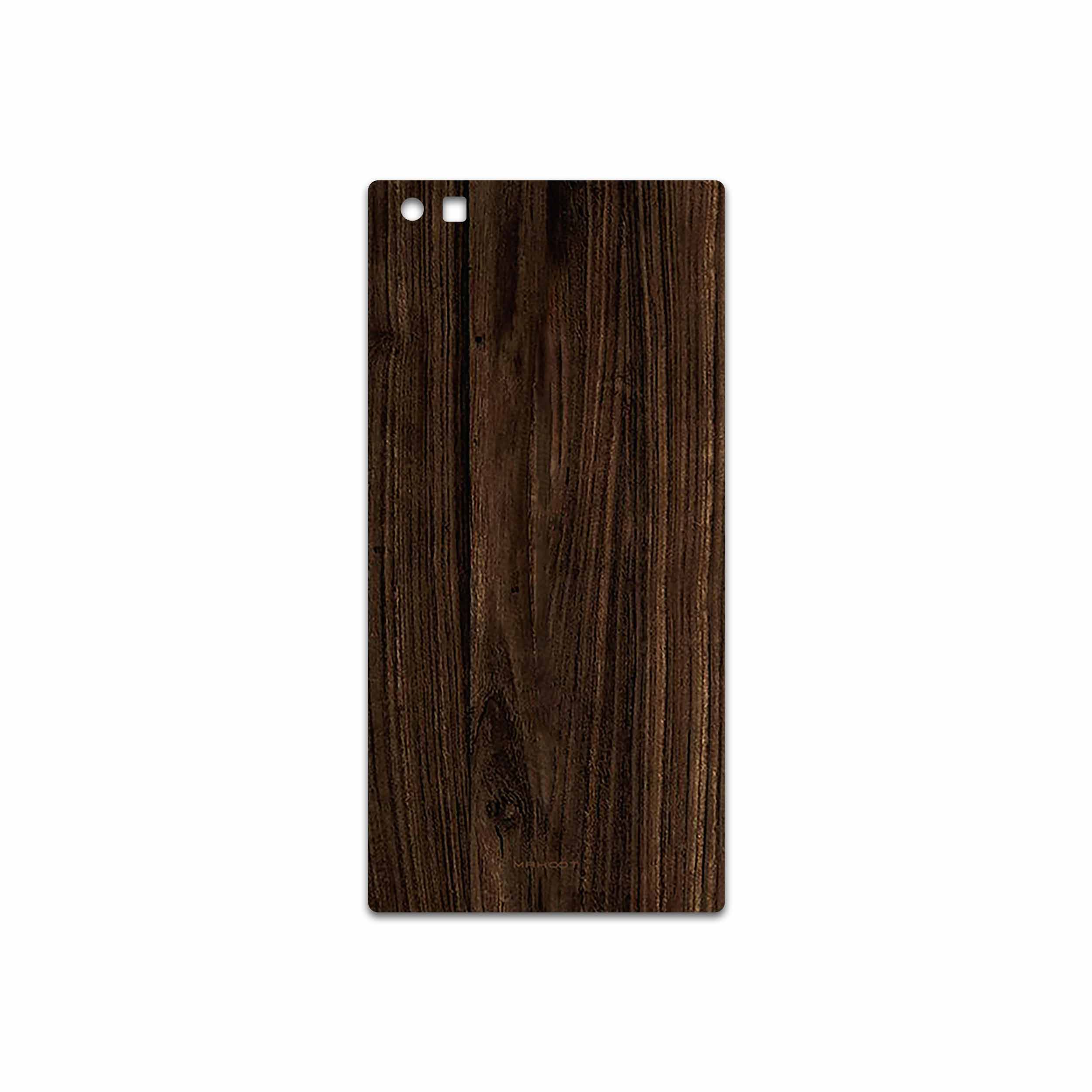 برچسب پوششی ماهوت مدل Dark Walnut Wood مناسب برای گوشی موبایل بلک بری Leap