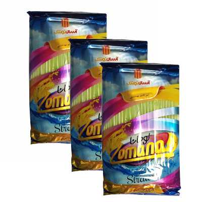 نی نوشیدنی یکبار مصرف مدل تاشو لومانا کد 2250 3 بسته 100 عددی