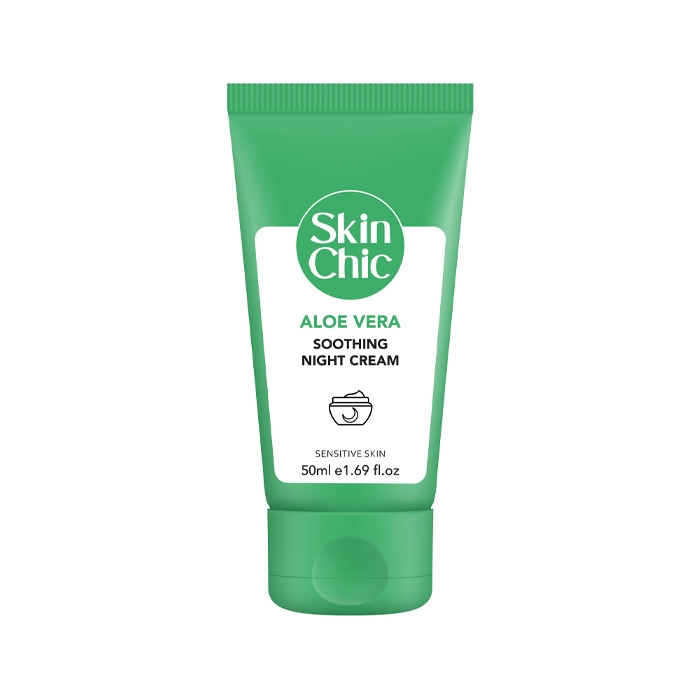 کرم شب اسکین شیک مناسب پوستهای حساس حاوی آلوئه ورا حجم 50 میلی لیتر