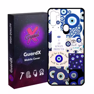 کاور گارد ایکس طرح چشم نظر مدل Glass10430 مناسب برای گوشی موبایل سامسونگ Galaxy A11/M11