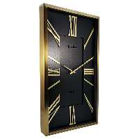 ساعت دیواری آرتمیس مدل 2028 طلایی صفحه مشکی