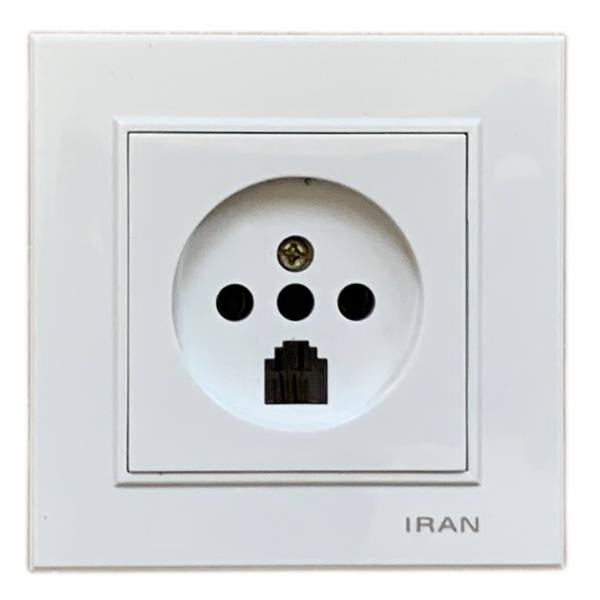 پریز تلفن ایران الکتریک مدل Breliyan
