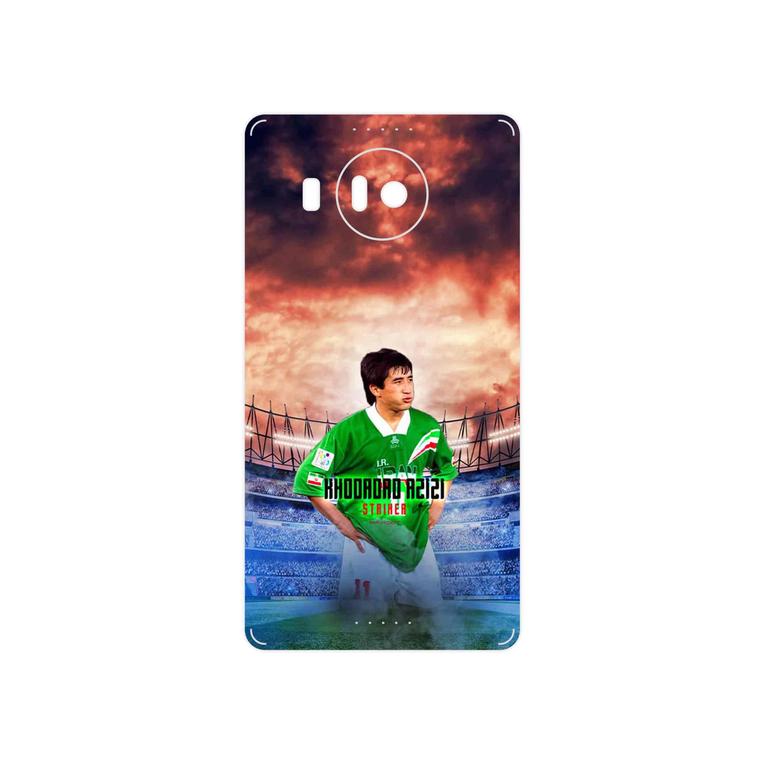 برچسب پوششی ماهوت مدل Khodadad Azizi مناسب برای گوشی موبایل مایکروسافت Lumia 950 XL