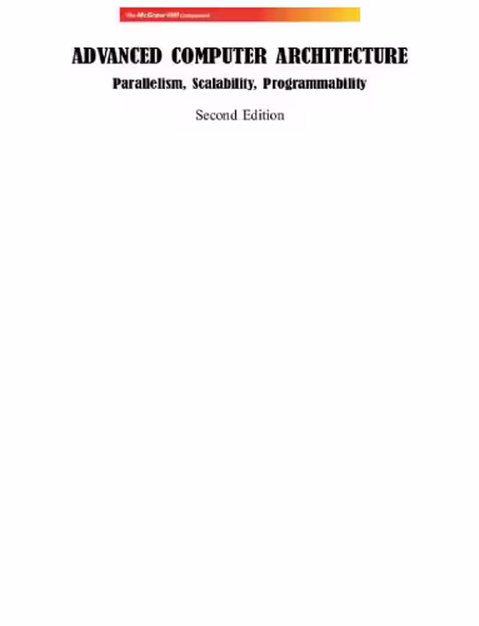 خرید و دانلود نسخه کامل کتاب Advanced Computer Architecture: Parallelism, Scalability, Programmability