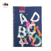 دفتر دوخط ایمان 60 برگ طرح ABC