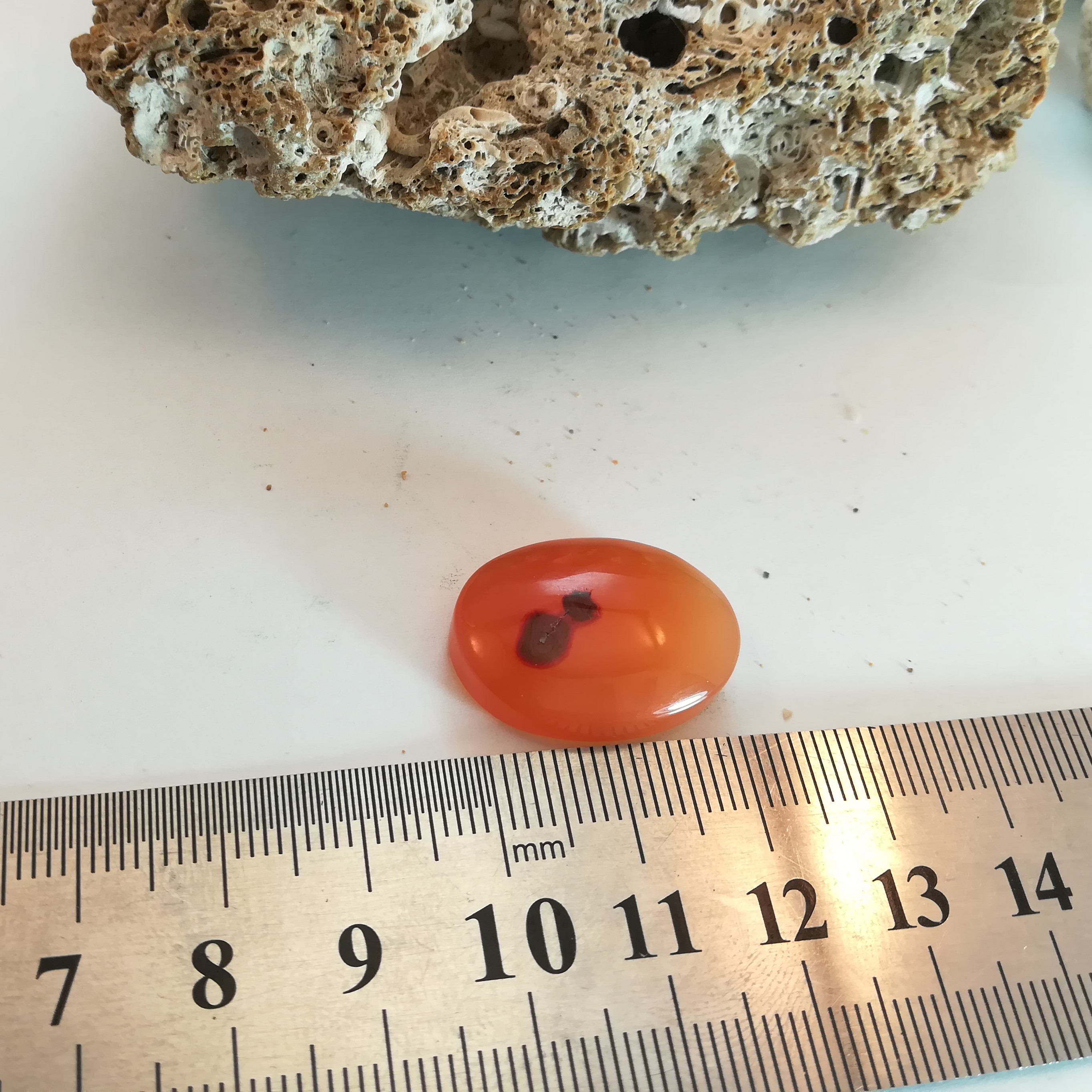 سنگ عقیق یمنی اصل رنگ پرتغالی 09 نقره جات فرازی فر 