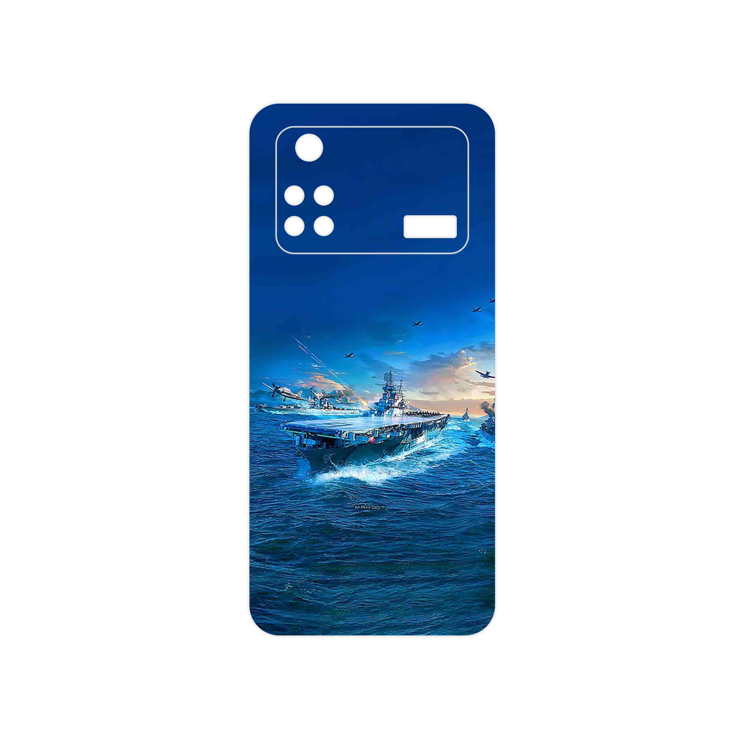 برچسب پوششی ماهوت مدل Warship مناسب برای گوشی موبایل شیائومی Poco M4 Pro 4G
