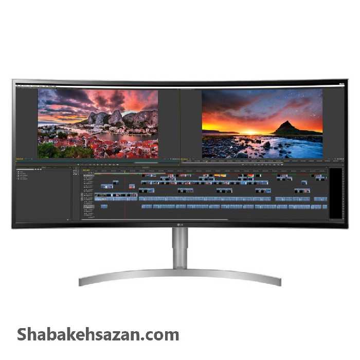 مانیتور خمیده ال جی مدل 38WK95C-W سایز 38 اینچ