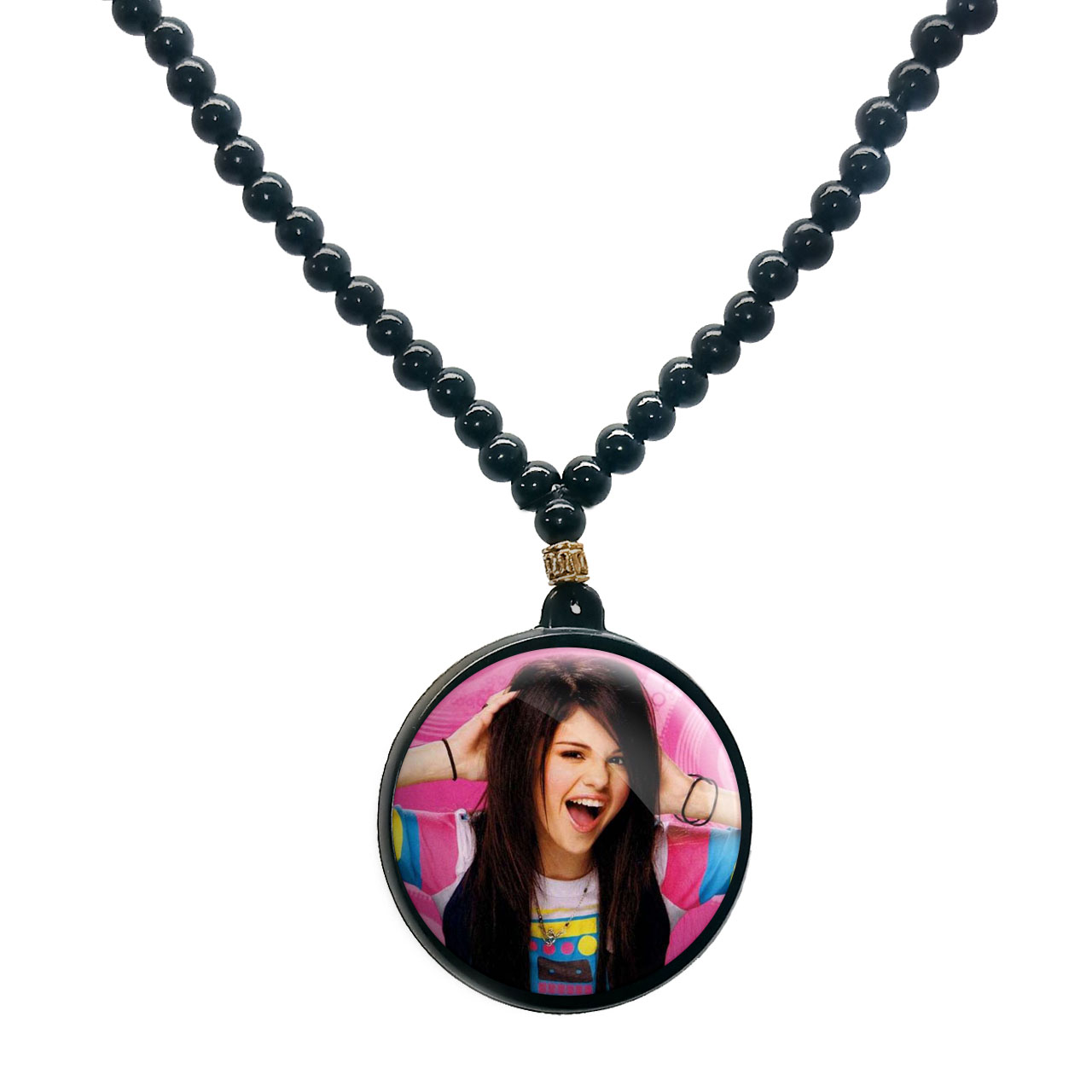 گردنبند پرمانه طرح سلنا گومز کد pmd.1113jpg مدل دو طرفه