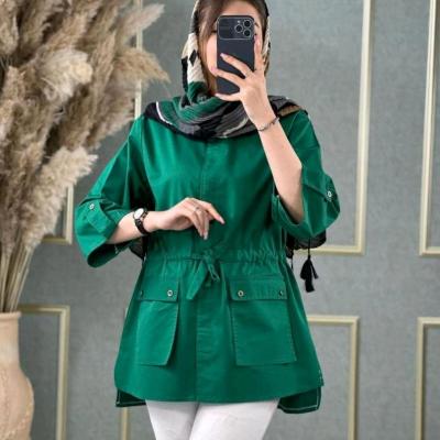 مانتو اسپرت زنانه کتان مدل مانتو کتان آنزیم شور