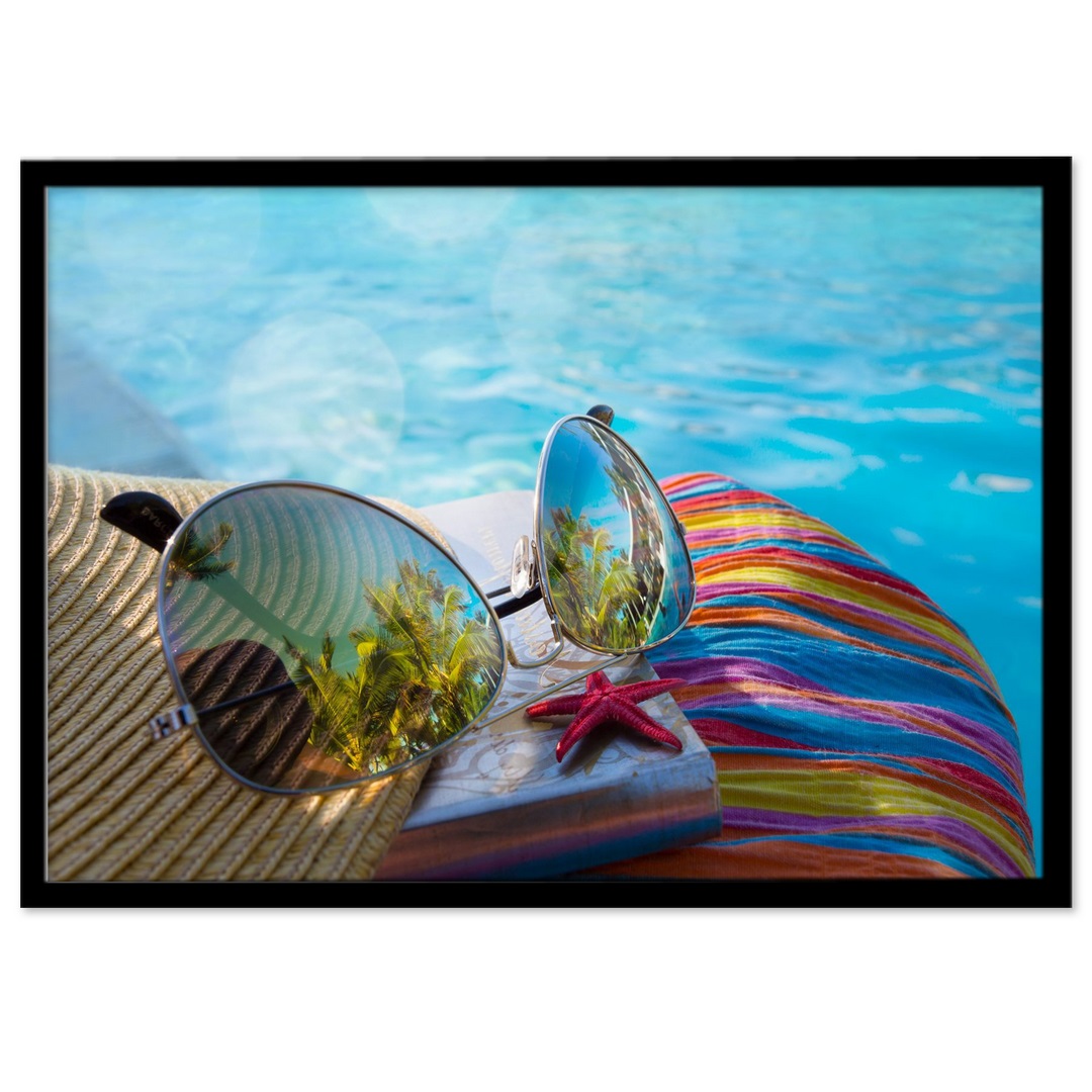 تابلو بکلیت طرح عینک دودی مدل B-14780