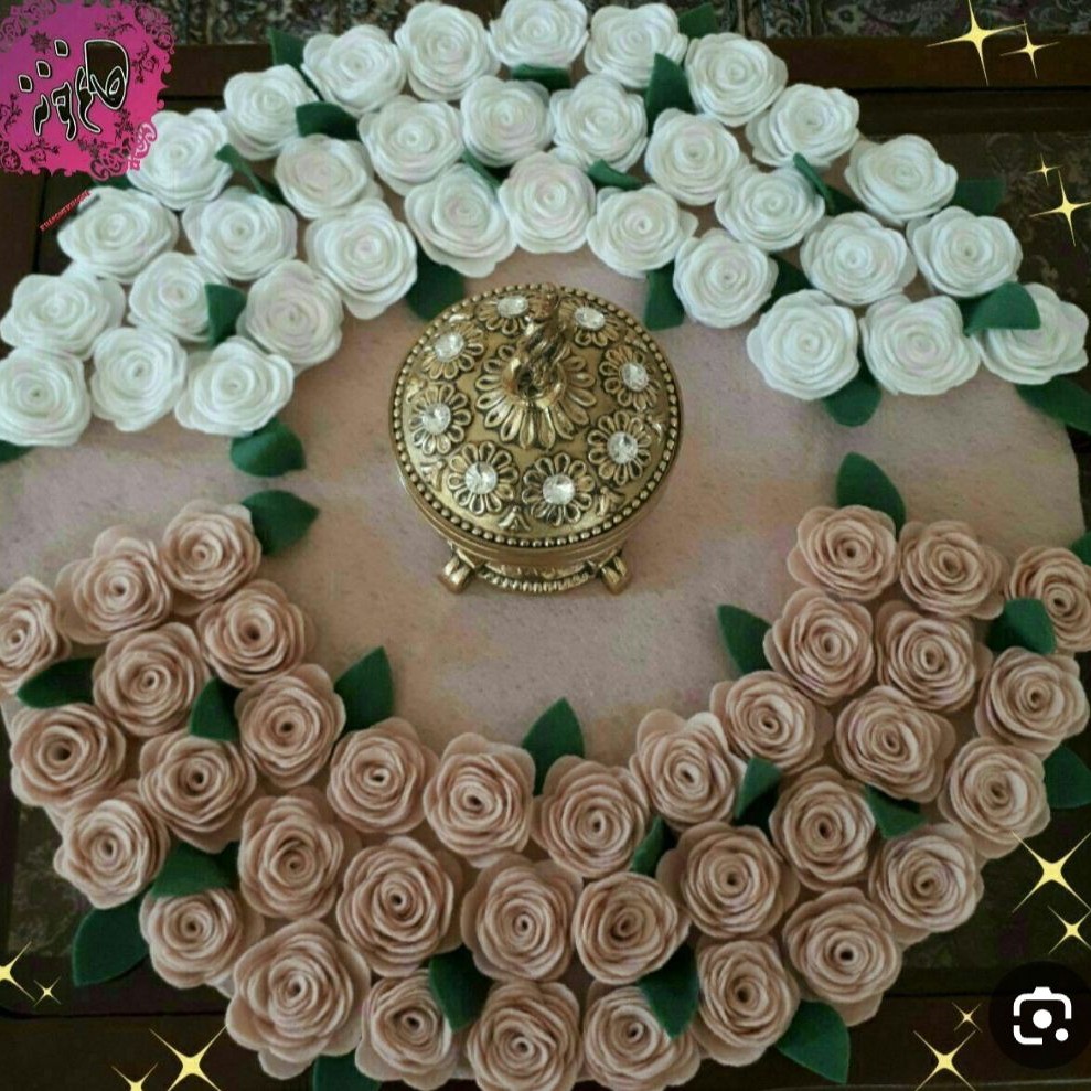 رومیزی گل رز