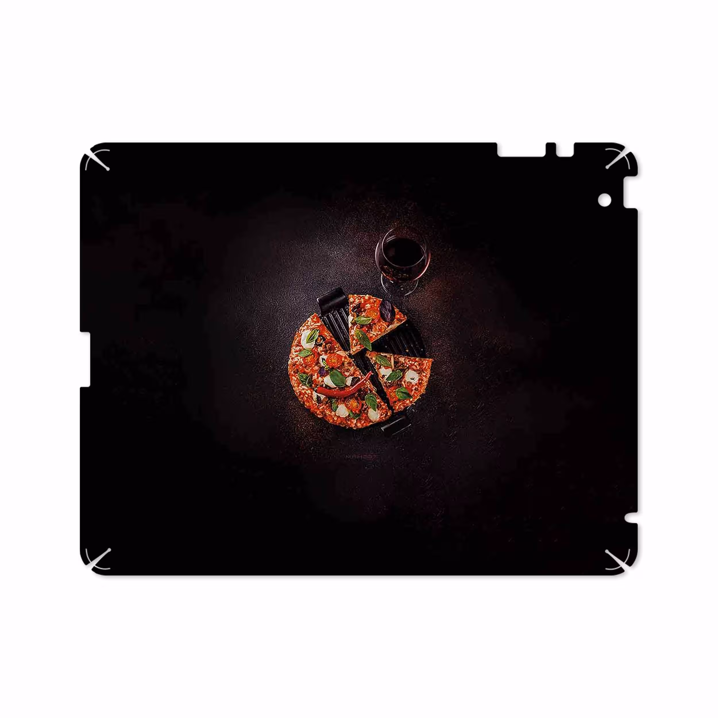 برچسب پوششی ماهوت مدل Pizza مناسب برای تبلت اپل iPad 2 2011 A1396