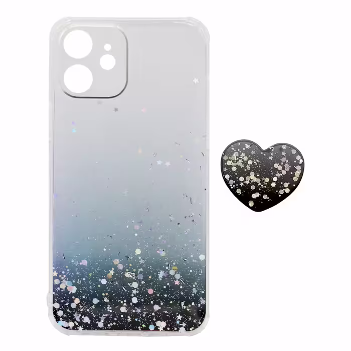 کاور طرح ستاره مدل CLR-01 مناسب برای گوشی موبایل اپل iPhone 12 به همراه پایه نگهدارنده