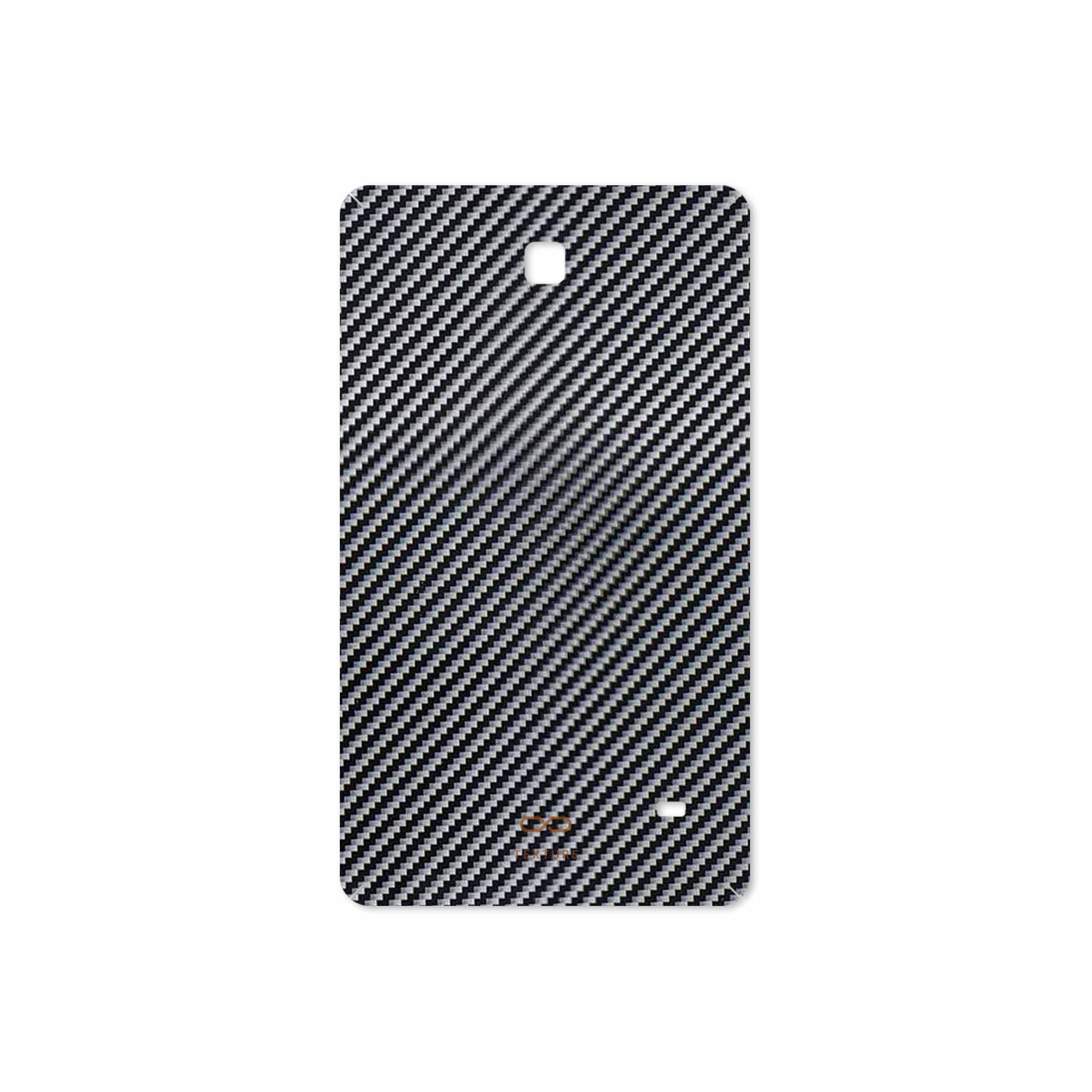 برچسب پوششی ماهوت مدل Glossy-Silver-Fiber مناسب برای تبلت سامسونگ Galaxy Tab 4 7.0 2014 T231