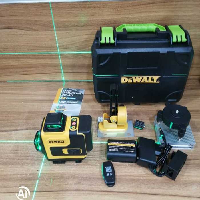 تراز لیزری دیوالت چهار بعدی 16 خط پایه آهنربای 