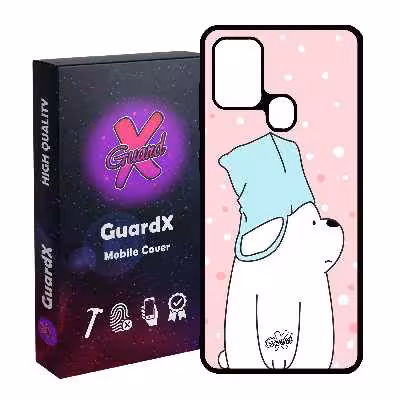 کاور گارد ایکس طرح Bear مدل Glass10019 مناسب برای گوشی موبایل سامسونگ Galaxy A21s