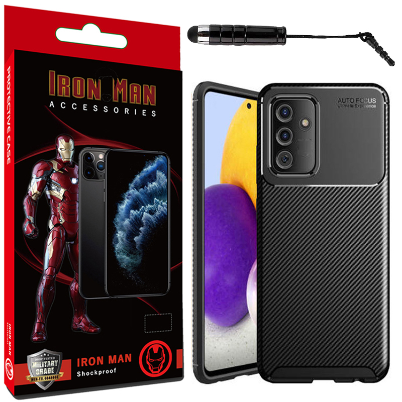 کاور آیرون من مدل AUTO FOCUS مناسب برای گوشی موبایل سامسونگ Galaxy A13 5G  به همراه قلم لمسی