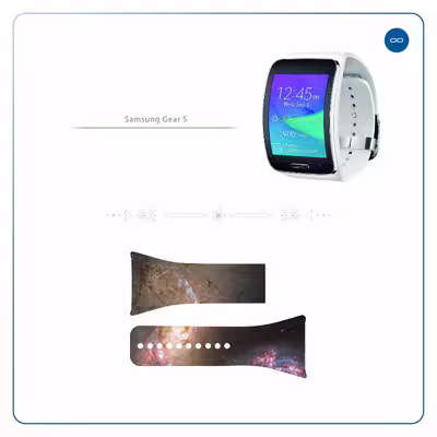 برچسب ماهوت طرح Universe_by_NASA_5 مناسب برای ساعت هوشمند سامسونگ Galaxy Gear S