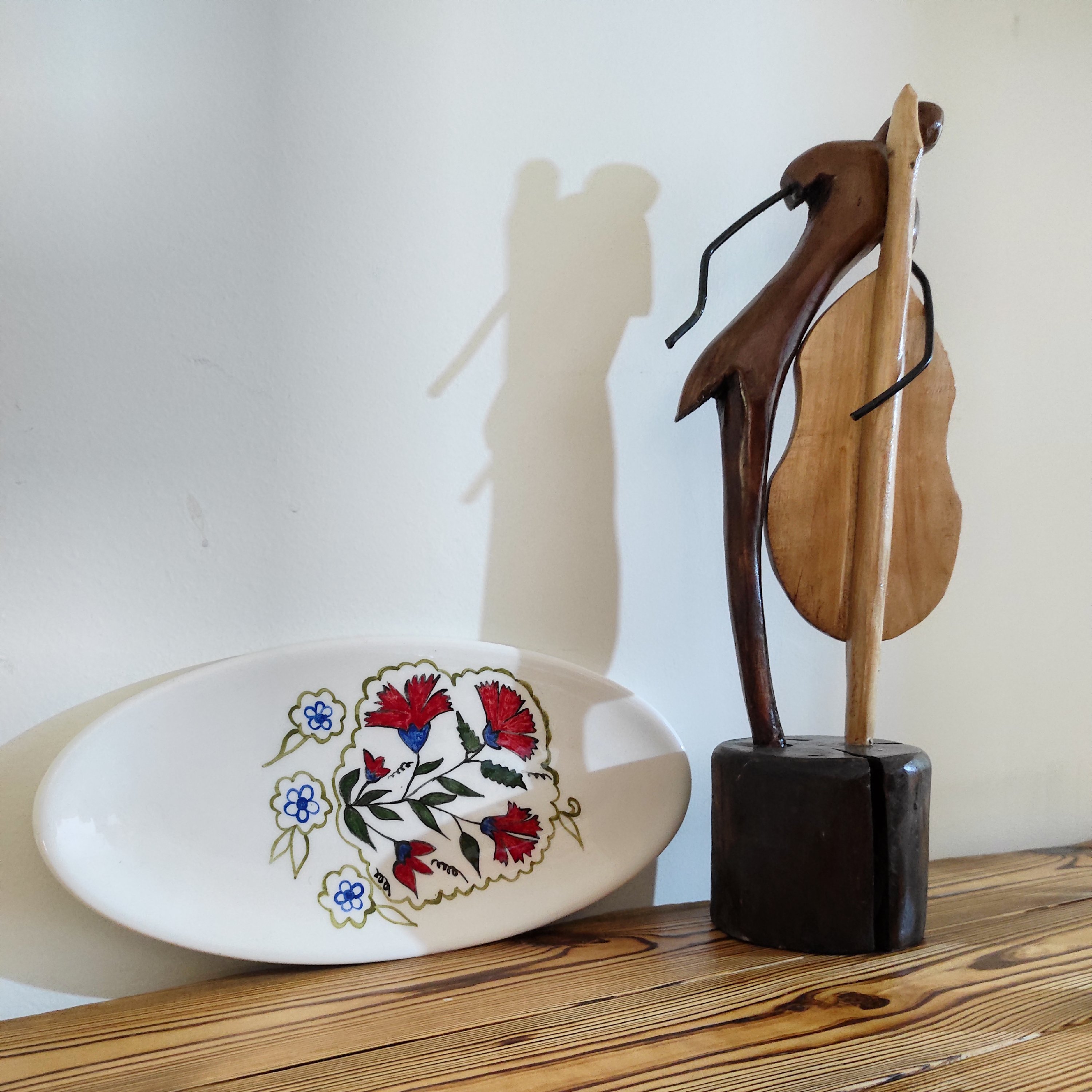 دیس بیضی طرح لاله جنس سرامیک بدون سرب 