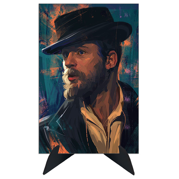 تابلو شاسی رومیزی طرح تام هاردی مدل بازیگران هالیوود کد AG-393