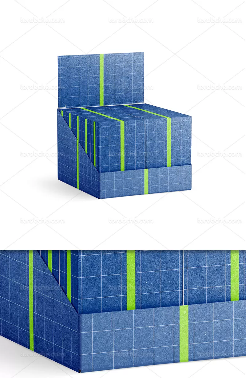 موکاپ بسته بندی محصول PSD | گرافیک با طعم تربچه