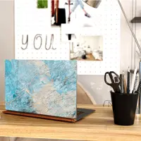  استیکر لپ تاپ توییجین و موییجین طرح Marble کد 85 مناسب برای لپ تاپ 15.6 اینچ به همراه برچسب حروف فارسی کیبورد 