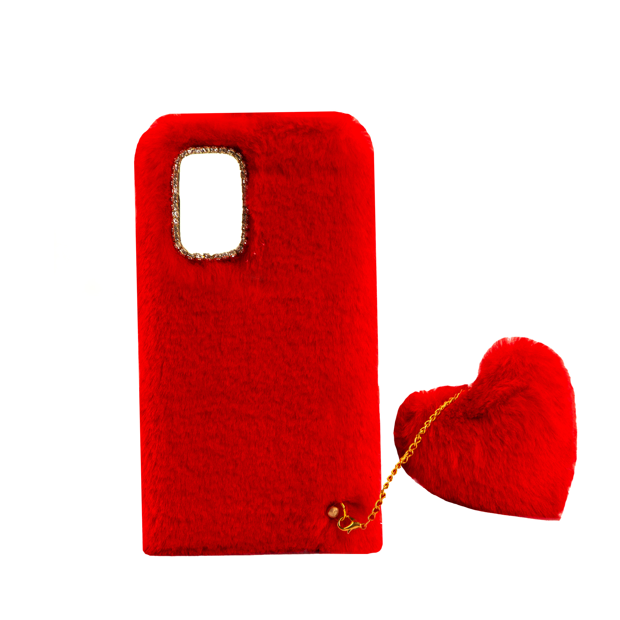 کاور مدل فانتزی طرح پام پام قلب مناسب برای گوشی موبایل سامسونگ Galaxy A32 4G به همراه آویز