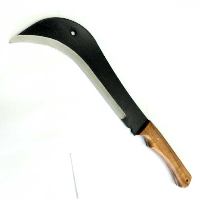 داس باغبانی داس فولادی زنجان طول کل داس 45 سانت جنس فولاد اره آتشی وزن حدود 500گرم مخصوص هرس و با غبانی دارای غلاف 