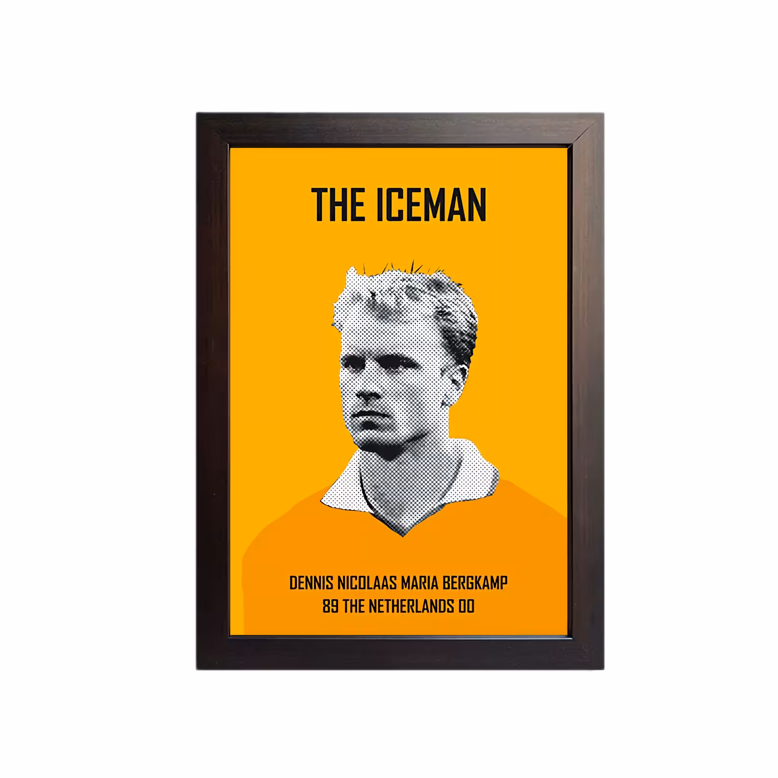 تابلو مدل فوتبالی دنیس برکمپ کد dennis bergkamp BR060