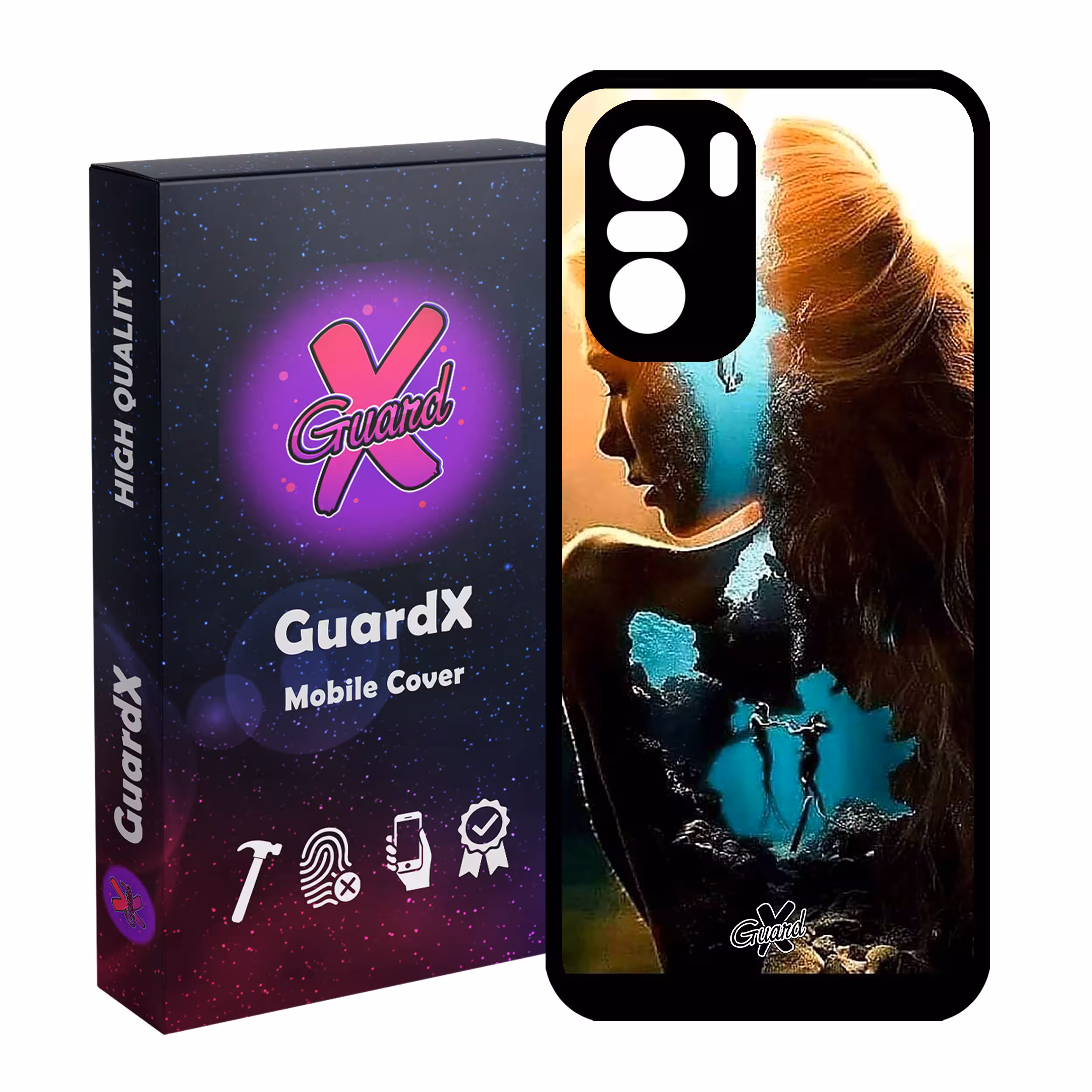 کاور گارد ایکس طرح Girl مدل Glass10138 مناسب برای گوشی موبایل شیائومی Poco F3/MI 11X/MI 11X Pro/Redmi K40/K40 Pro