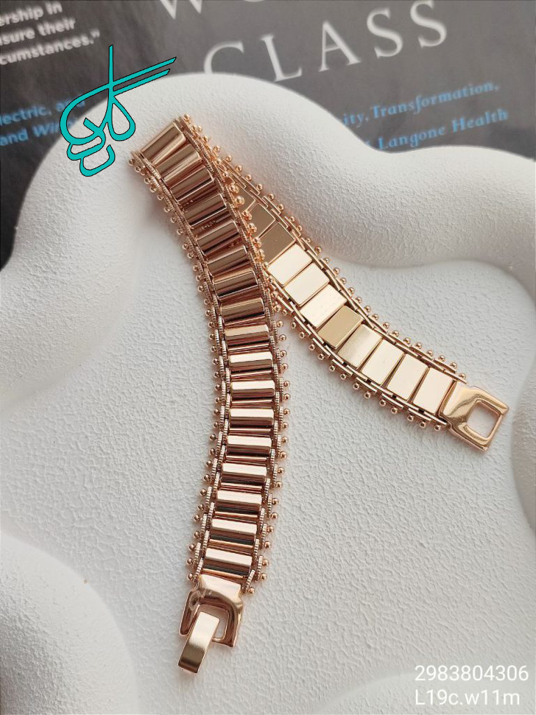 خرید دستبند زنانه پهن مارک ژوپینگ رنگ ثابت ضدحساسیت آبکاری طلا کیفیت عالی کد 1215671 - ردگل
