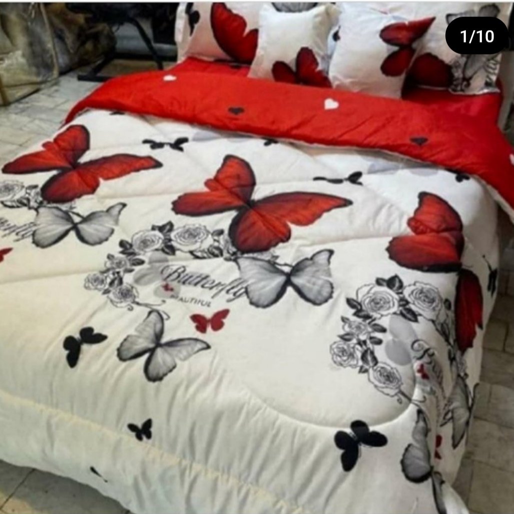 سرویس روتختی یکنفره طرح فلب وپروانه